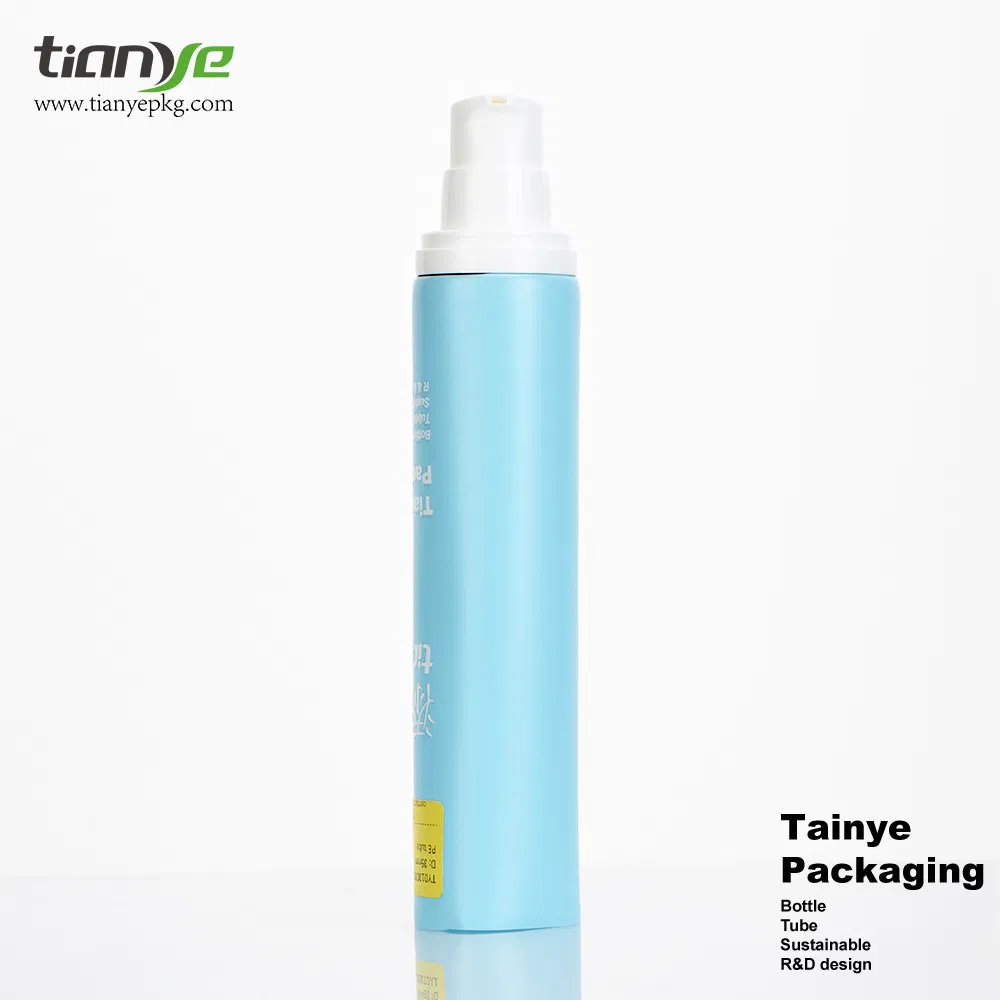 Mono Material 100% PE Cylinder Diameter 35mm Airless Cream Lotion Gel Cosmetic Packaging PE Lotion Pump Tube
