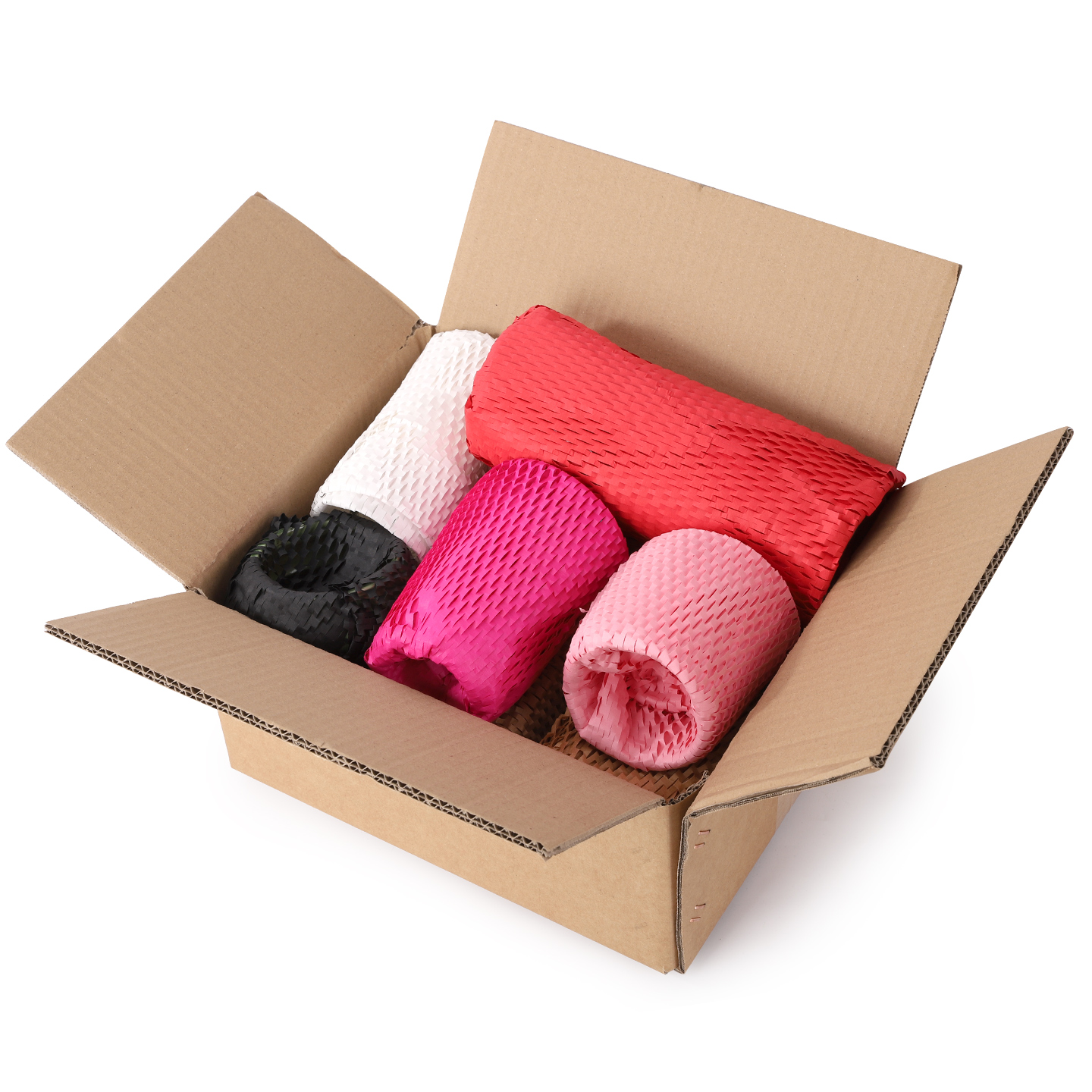 Aircosan E100% Biodegradable Logistics Packaging Material Honeycomb Paper Roll For Gift Packing