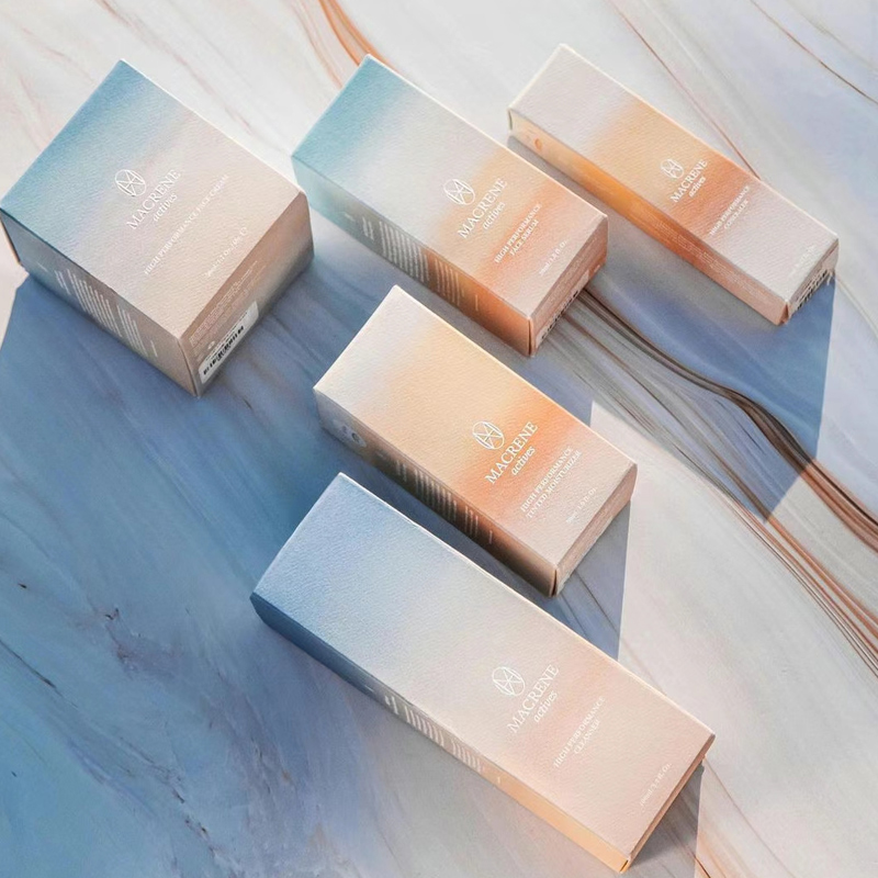 Custom Printing Biodegradable Paper Kraft Cardboard Small Box Beauty Lipstick Cosmetic Serum Packaging Boxes For Facial Serum