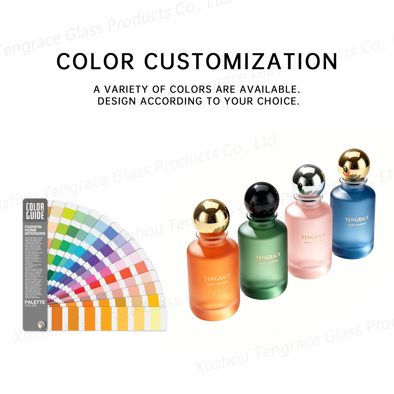 Luxury Empty Colorful Round Perfume Bottle 30ml 50ml 100ml Glass Crimp Bottle Hot Stamping Logo Customize Box With Magnetic Caps