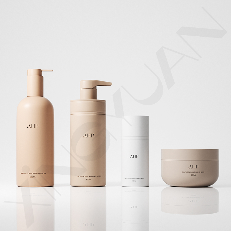 Custom Hair Care Bottle Set 200ml 300ml Amber Plastic Hair Shampoo Bottle with Custom Finish for Hair Butter Packaging