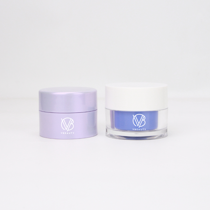 High Quality Empty Cosmetic Packaging Custom Logo 30g Refillable Double Wall Cream Jar And Screw Lid