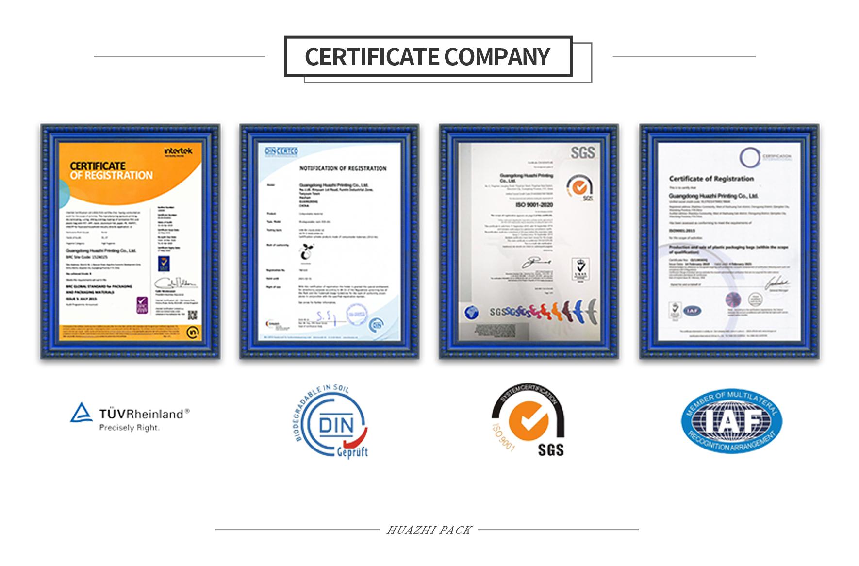 Quality Certifications