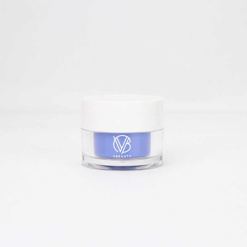 High Quality Empty Cosmetic Packaging Custom Logo 30g Refillable Double Wall Cream Jar And Screw Lid