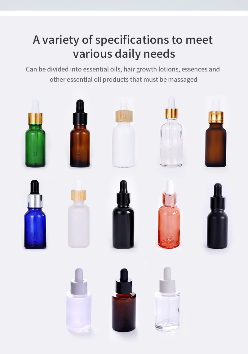 Glass dropper bottle