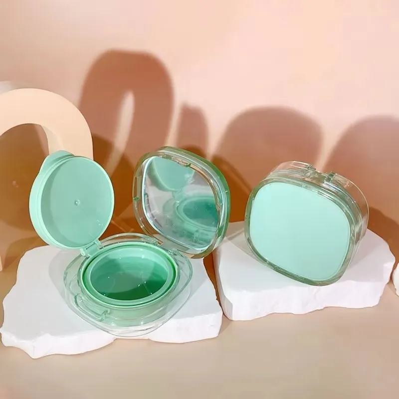 Rectangular Double Layer Transparent Air Cushion Plastic Premium Box Custom Cosmetic Packaging
