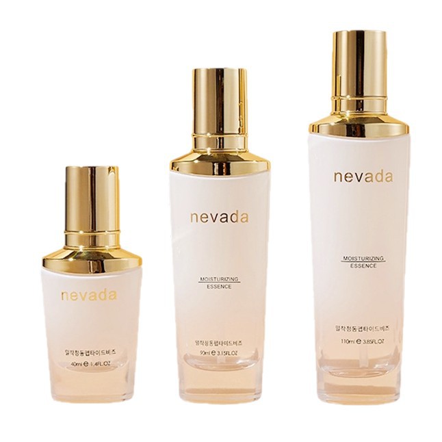 Portable Plated Glass Cosmetic Bottle Travel Size Lotion Bottle and Empty Skincare Container for Packaging Use
