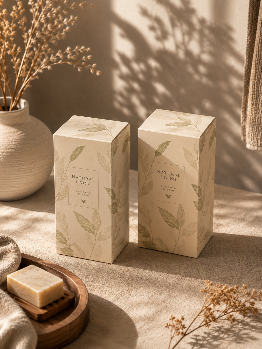 Custom Printed Hair Care Packaging Box for Shampoo Conditioner and Cosmetic Sets
