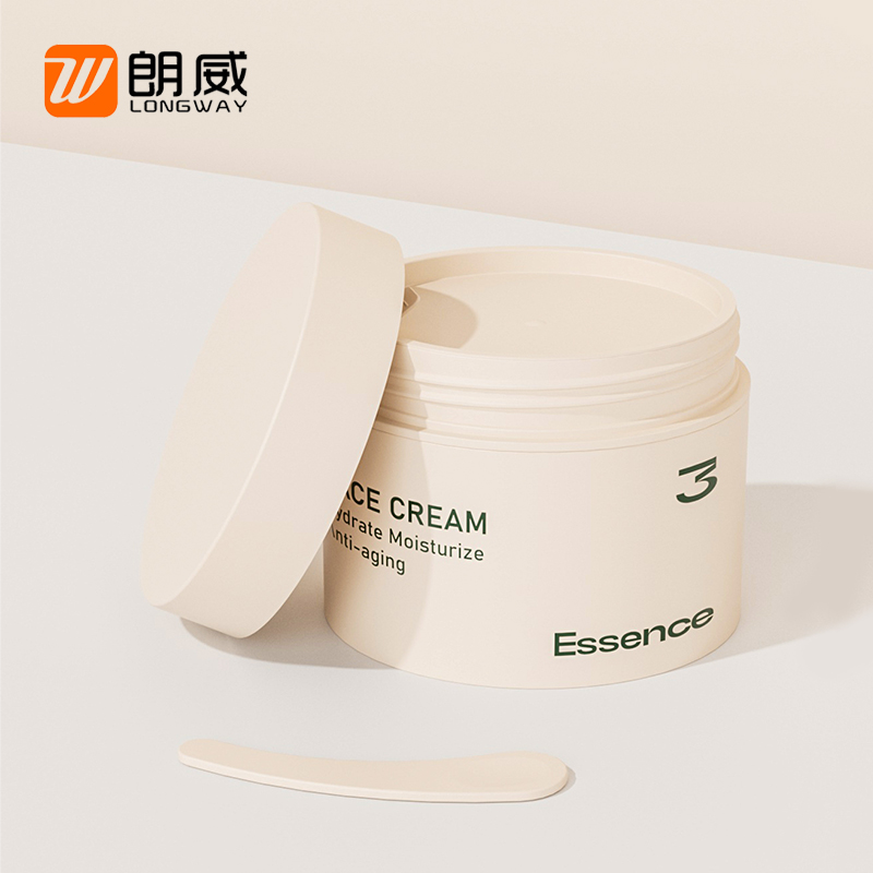 Factory-Made 50/100/200/300g White Cosmetic Packaging Plastic Jar Set PP Base Material with Screw Top Cap for Skin Care Product