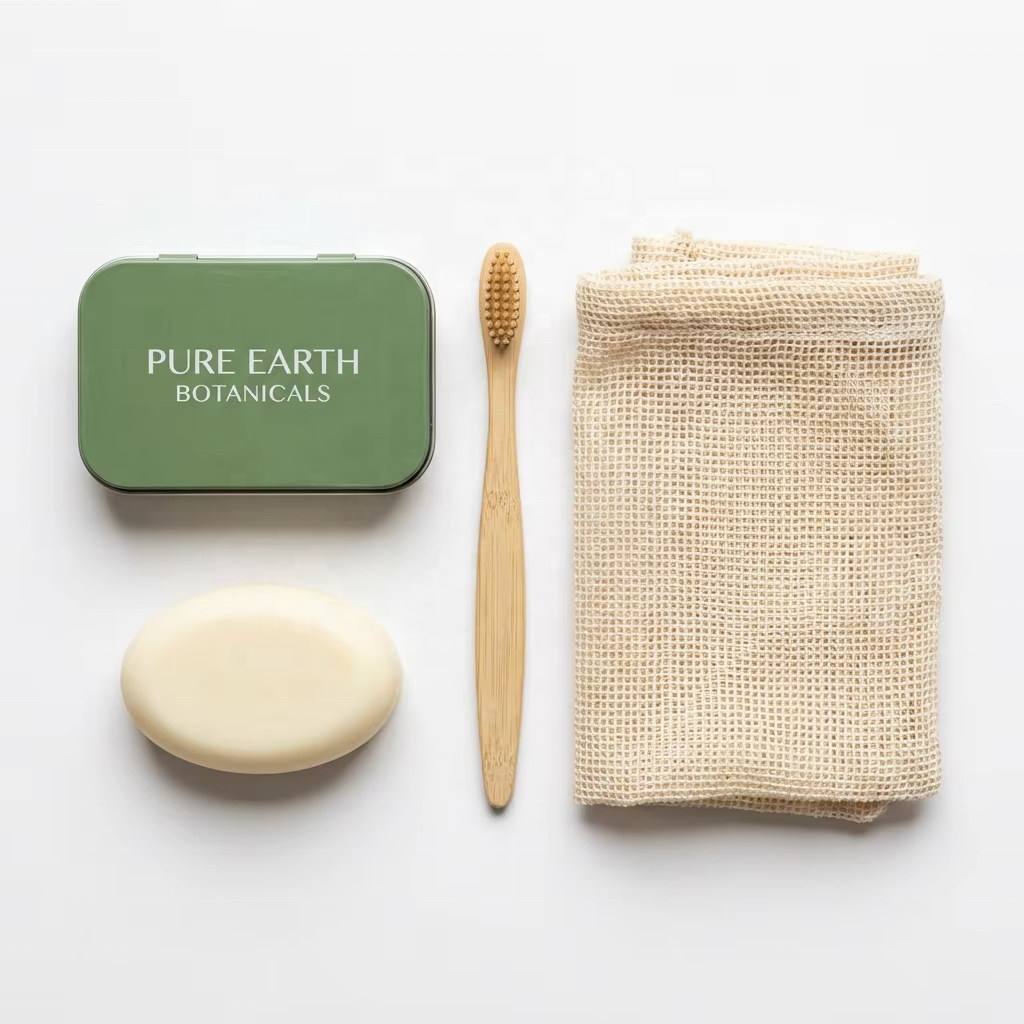 Custom Printed Matte Sage Green Hinged Metal Tin Box Shampoo Bar Packaging Eco-friendly Rectangular Soap Container for Travel