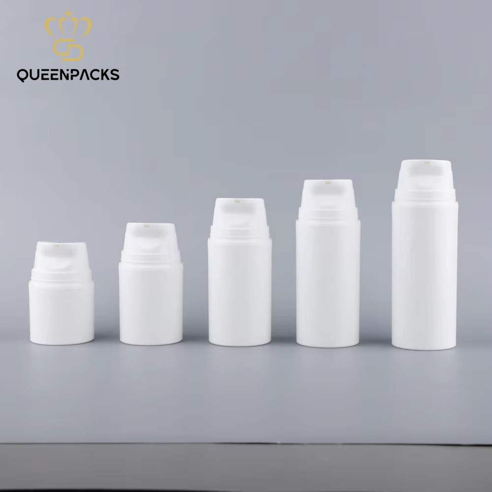 Hot Sale Customized 30ml 50ml 80ml 100ml 150ml 200ml Plastic Airless Bottles With Pump For Cosmetic Packaging Lotions Cream Use