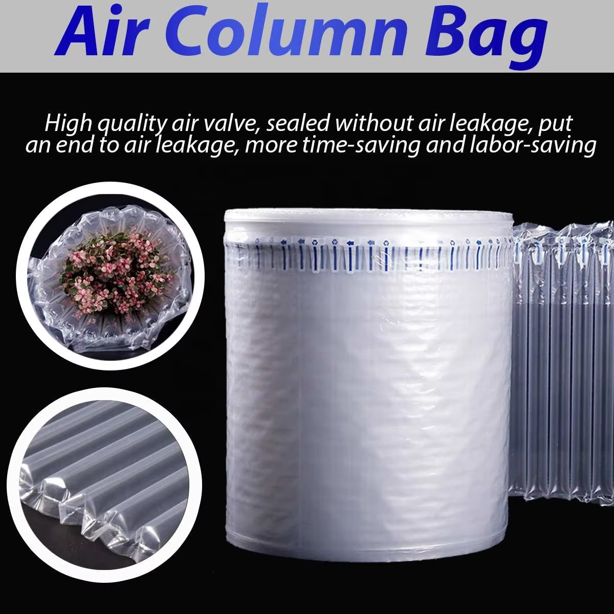 High Quality Recyclable Waterproof Inflatable Air Column Roll Shockproof Protective Packaging for Express Shipping