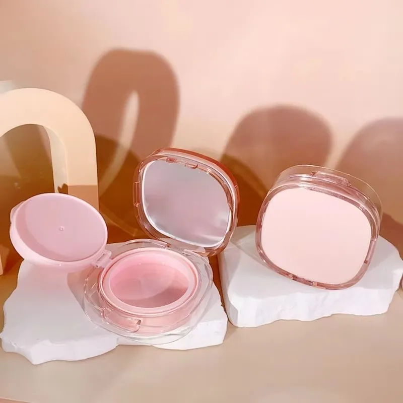 Rectangular Double Layer Transparent Air Cushion Plastic Premium Box Custom Cosmetic Packaging