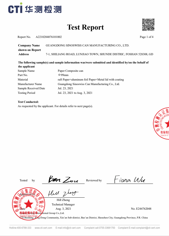 Testing report 01