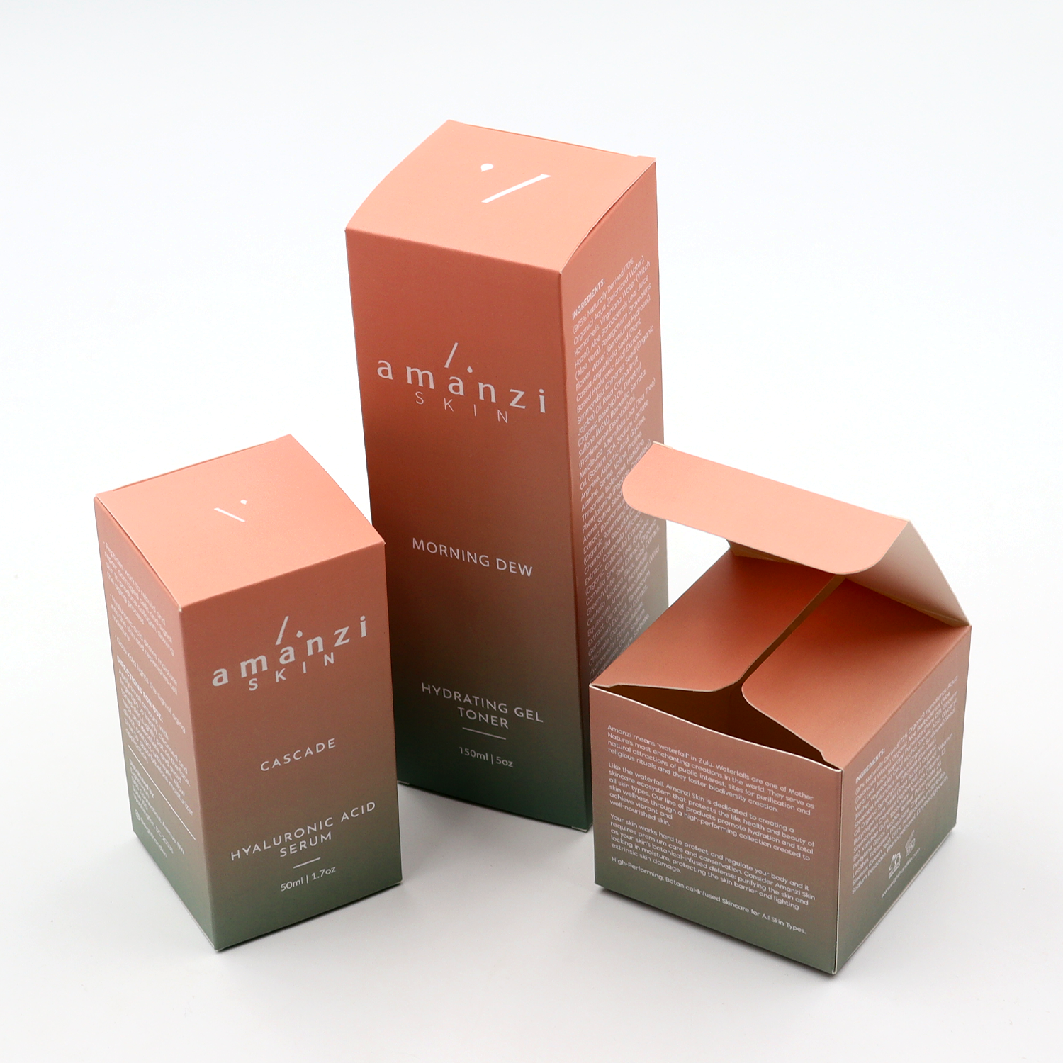 Coated Paper Packaging Box Skin Care Beauty Products Pack Cosmetic Serum Perfume Small Box Packaging Custom