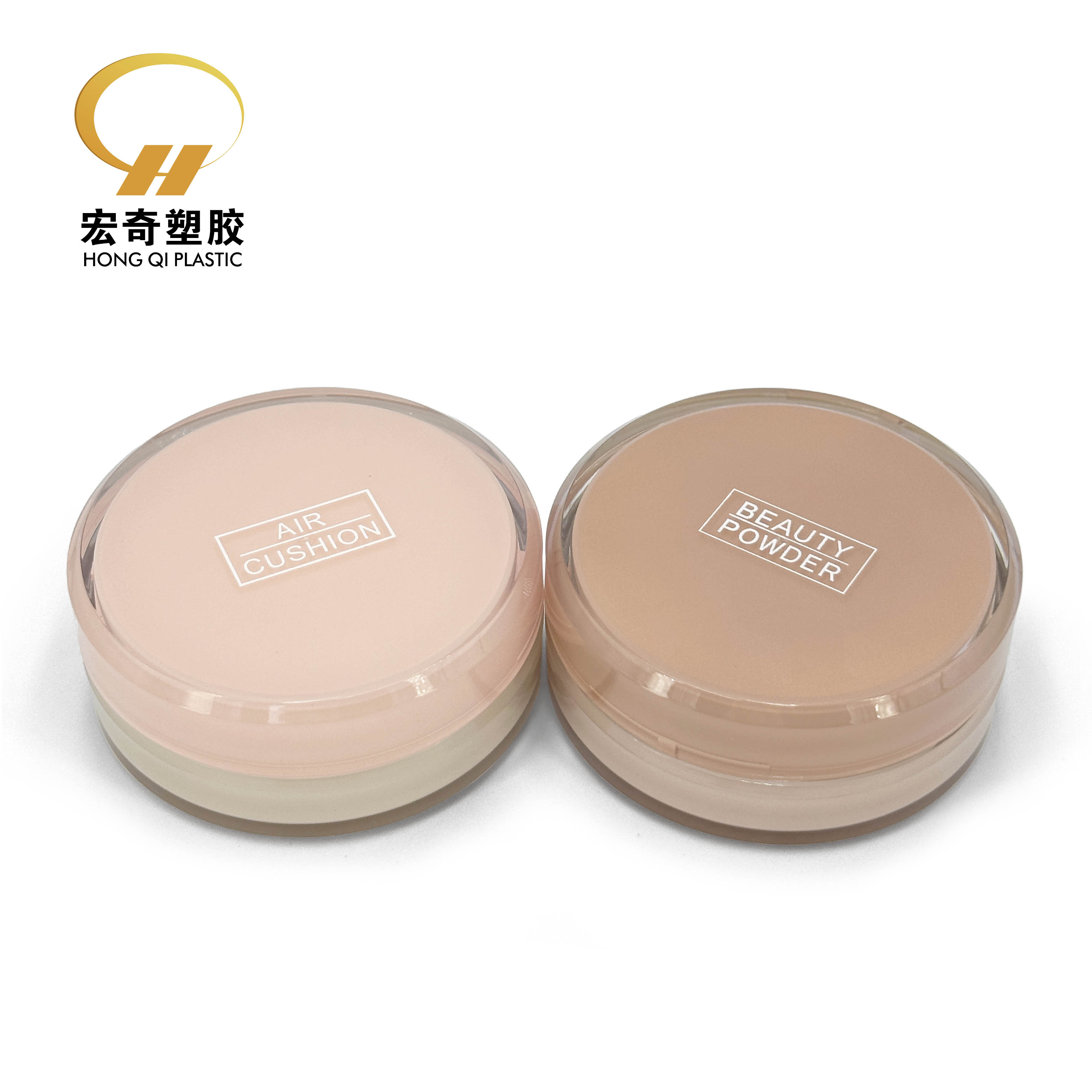 2025 New Transparent Air Cushion BB Cream Cover Base Empty Cosmetic Packaging Container with Airless Pump System