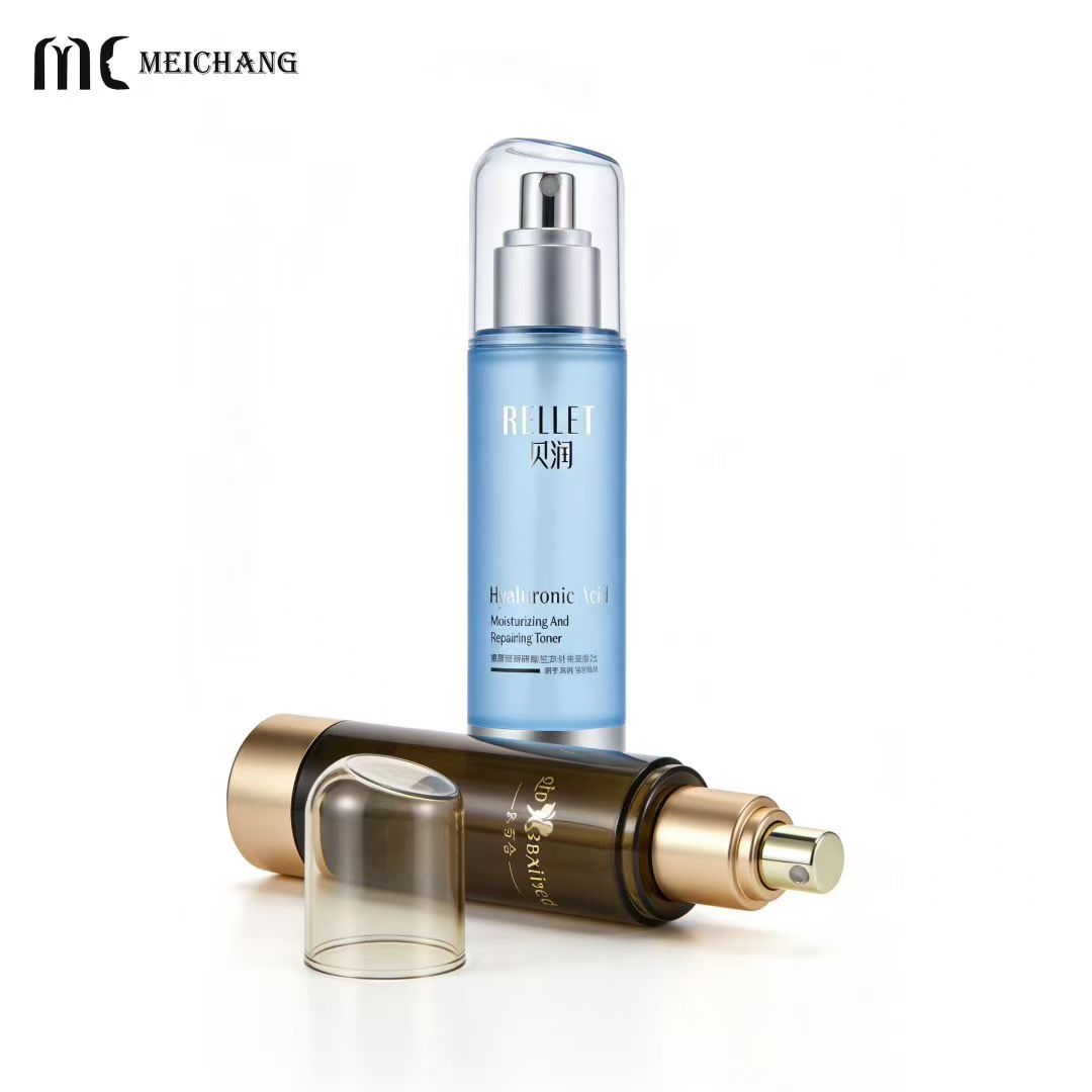 80ml 100ml AS Airless Fine Mist Spray Bottle Custom Cosmetic Packaging for Sunscreen Setting Spray Skincare