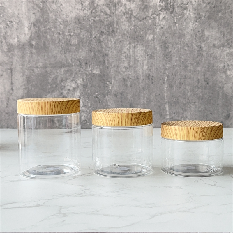 Customized Wholesale Plastic 50g-250g Face &amp; Body Cream Jar With Frosting Cap For Skin Care Packaging