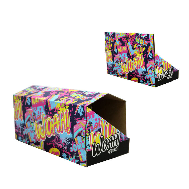 Shipping Shop PDQ Popup Folding Blank Boxes Custom Tray Storage Cardboard Chelf Custom Counter Retail Gift PDQ Display Boxes