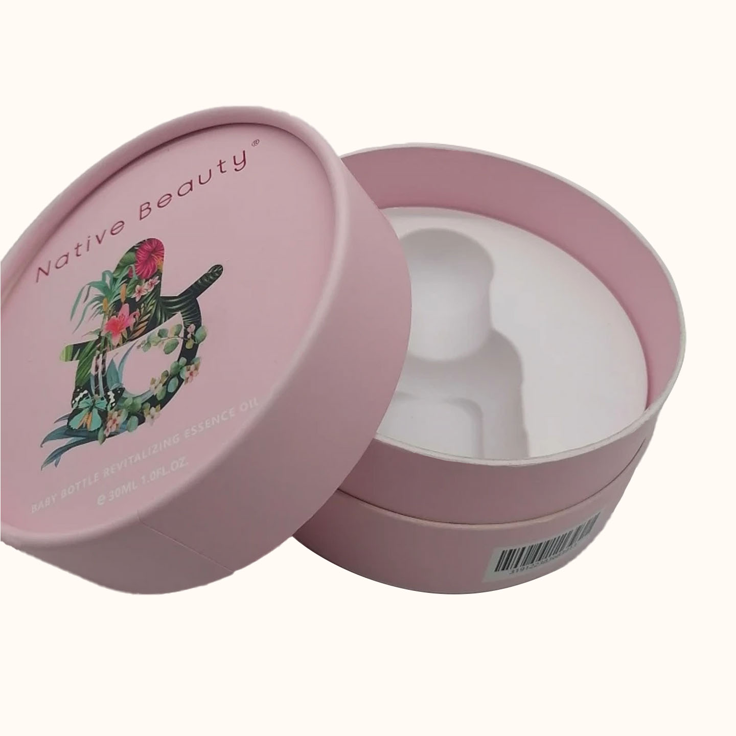 Custom Biodegradable Paper Packaging Tubes for Face Cream Mascara Foundation Perfume-Cosmetic Cylinder Containers Custom Size