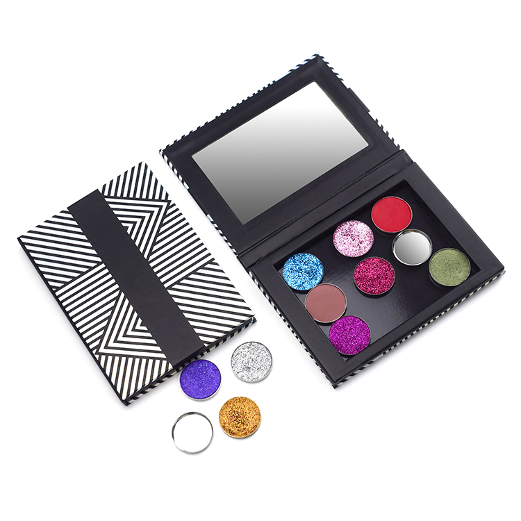 Firstsail Custom Printed Private Label Empty Eyeshadow Palette Magnetic Cosmetic Makeup Eye Shadow Paper Packaging Eco Friendly