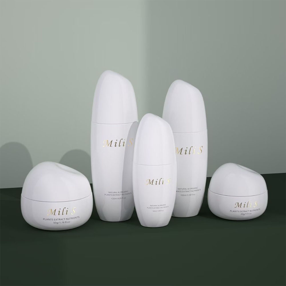 Custom Luxury 30ml Skincare Jar Bottle Set 50ml 100ml 120ml Cosmetics Packaging Box Packing For Skin Care Wholesale