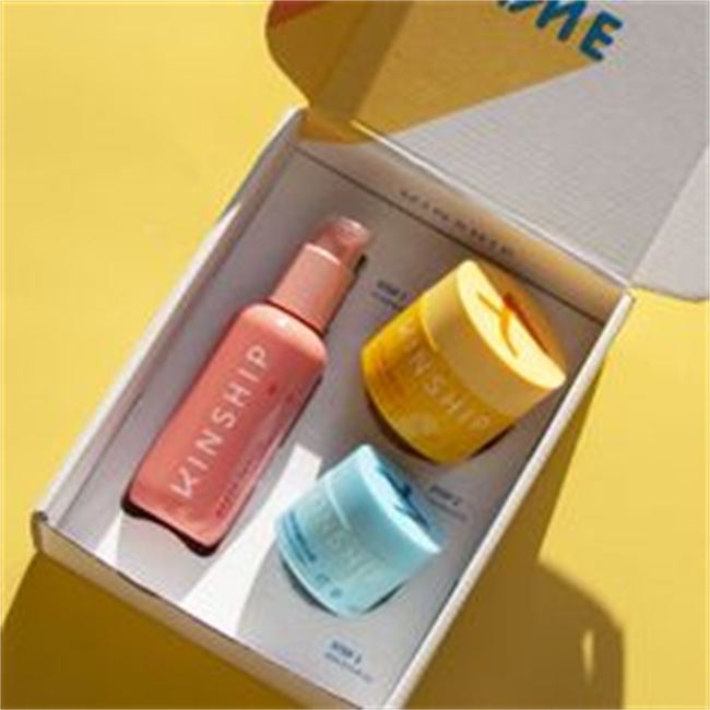 Corrugated Mailer Shipping Box With Custom Logo Luxury Skincare Kit Natural Organic Face Serum Cosmetics Packaging Set