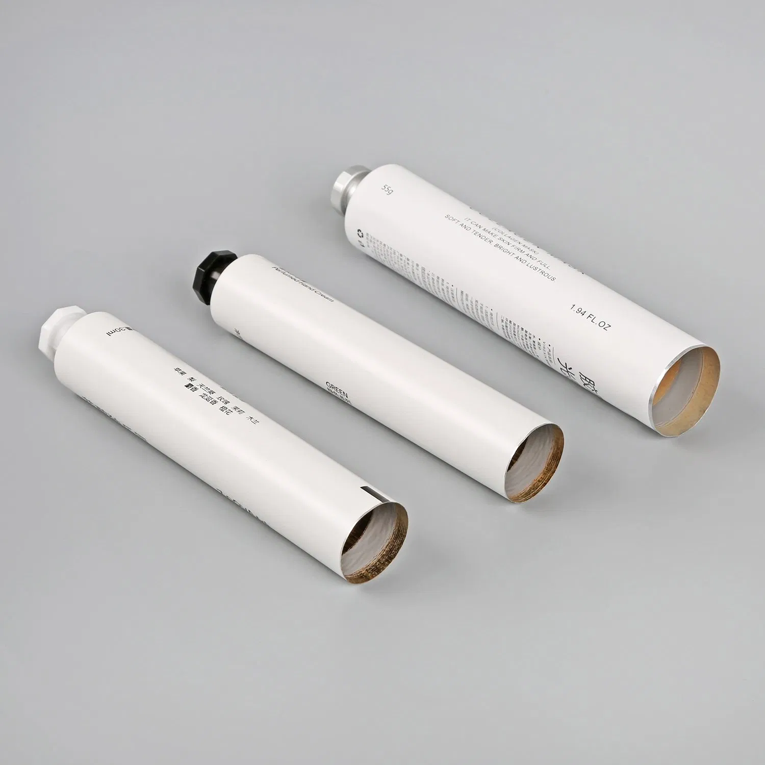 Empty Cosmetic Soft Tube Body Lotion Packaging Metal Aluminum Collapsible Tube