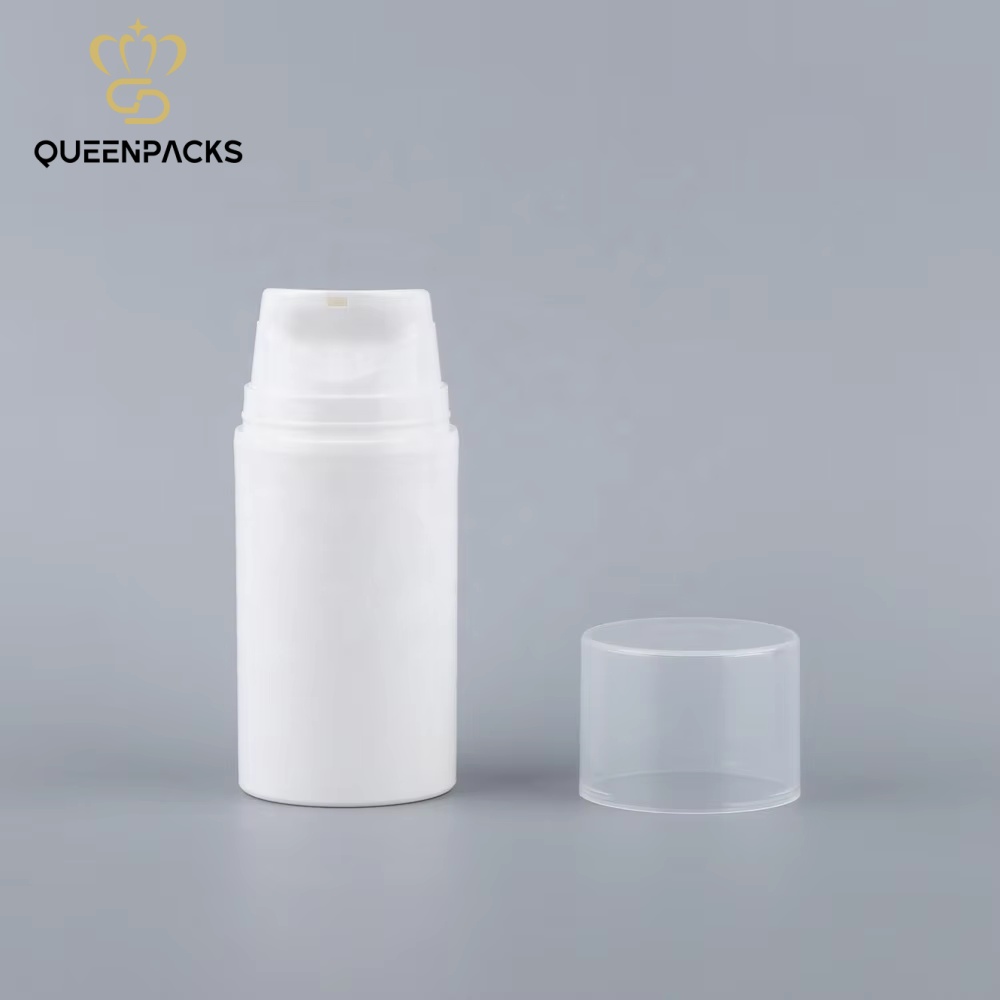 Hot Sale Customized 30ml 50ml 80ml 100ml 150ml 200ml Plastic Airless Bottles With Pump For Cosmetic Packaging Lotions Cream Use