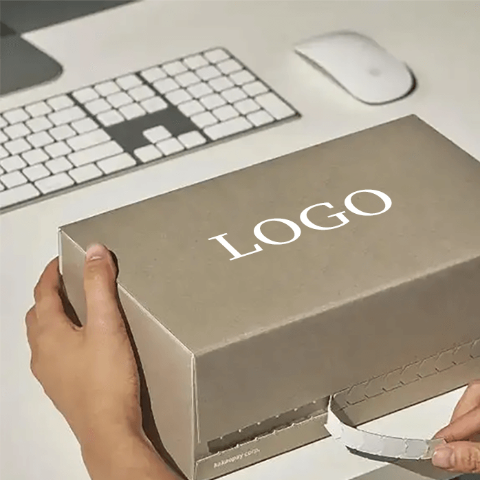 Manufacturer Corrugated Packing Easy Tear Strip Opening Delivery Paper Mailing Box Shipping Zipper Mailer Boxes