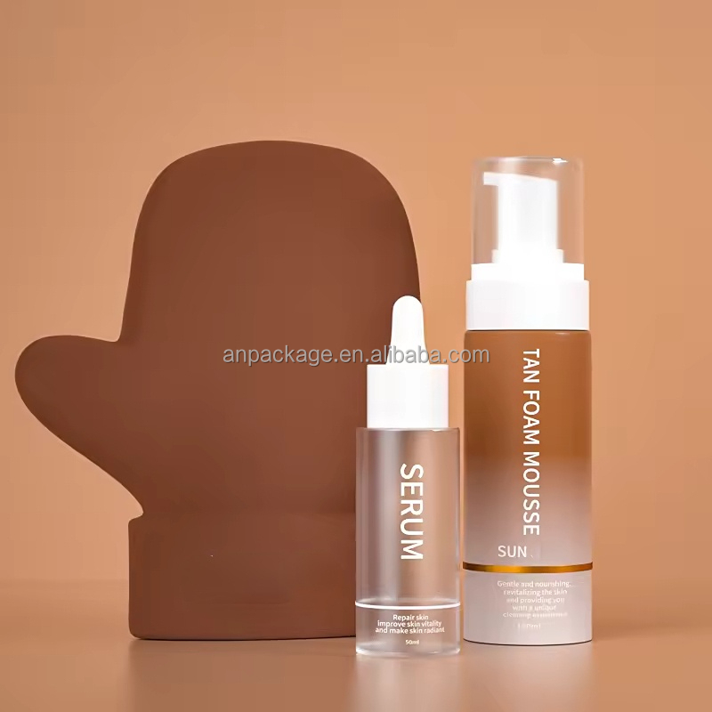Skin Care Lash Shampoo &amp; Sunscreen Tanning Foaming Hand Soap Pump Bottle Refillable Cosmetic Packaging for Lotion Use