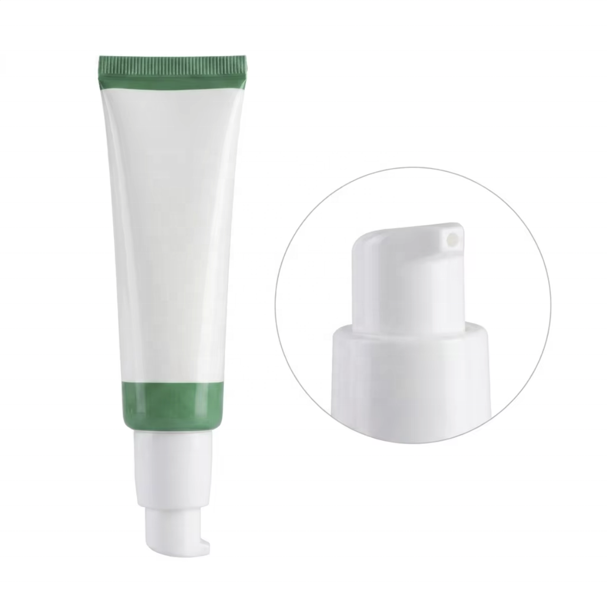 Leak-Proof Airless Pump Tube Packaging for Cosmetic Skin Care with Screw Cap UV Printing Custom Color Pattern Design