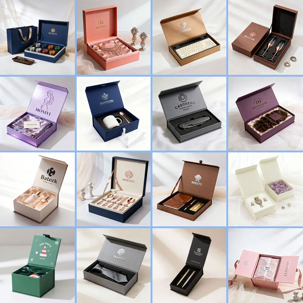Custom Foldable Magnetic Gift Packaging Box With Soft Touch Finish Cosmetic Electronics Clothing Brand Display Magnetic Gift Box