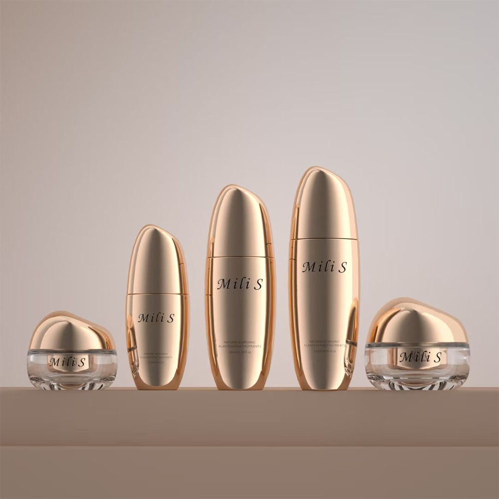 Custom Luxury 30ml Skincare Jar Bottle Set 50ml 100ml 120ml Cosmetics Packaging Box Packing For Skin Care Wholesale