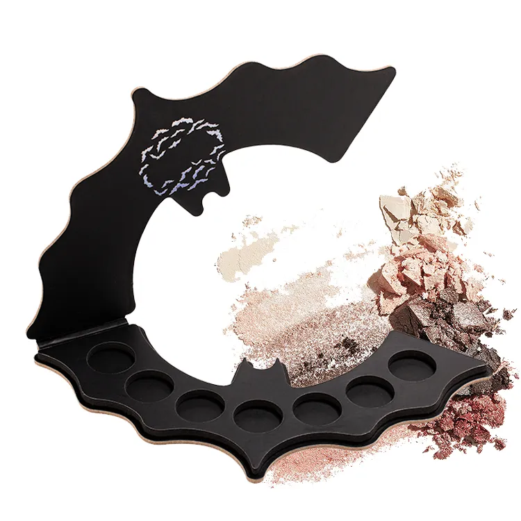 Custom Printed Private Label Empty Eyeshadow Palette Magnetic Cosmetic Makeup Eye Shadow Paper Packaging Eco Friendly