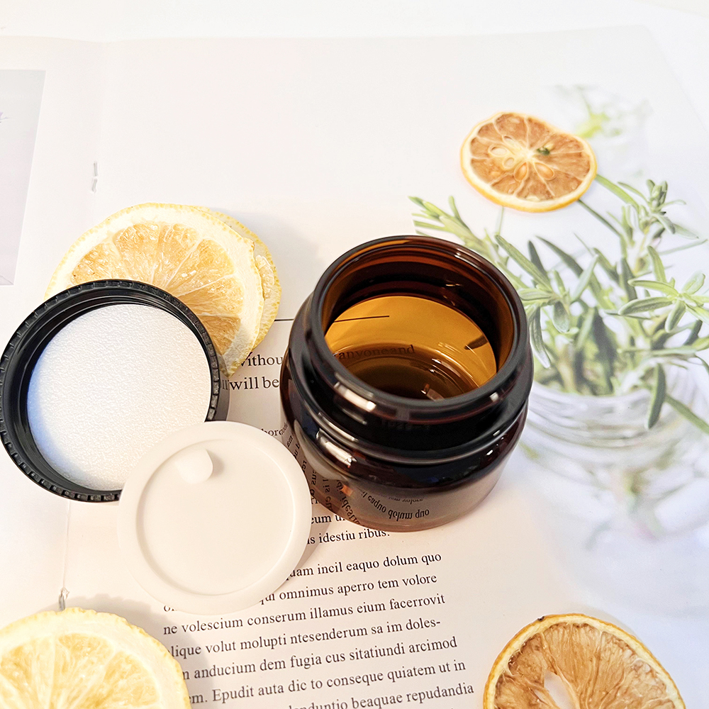HOT Sale Cosmetic Packaging Skincare Container 50g 100ml 150ml Empty Amber Glass Bottle Set Serum Toner Spray Bottle