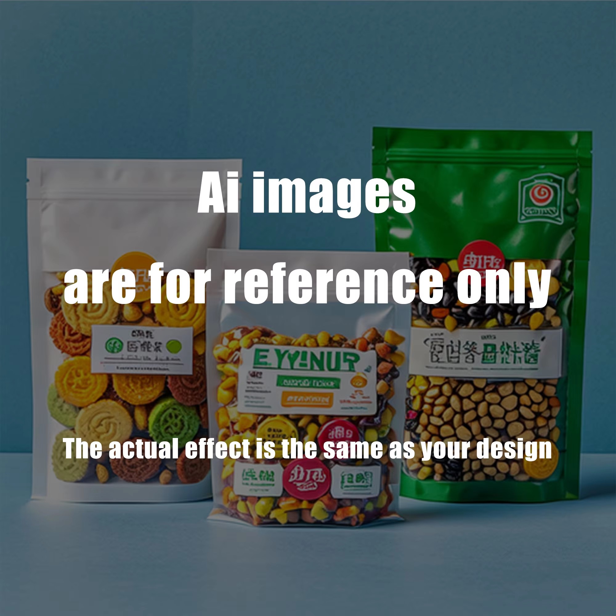 Custom Brown Kraft White Craft Paper Biodegradable Recyclable Reusable Standing Pouches Food Packaging Zipper Milk Sushi Jelly
