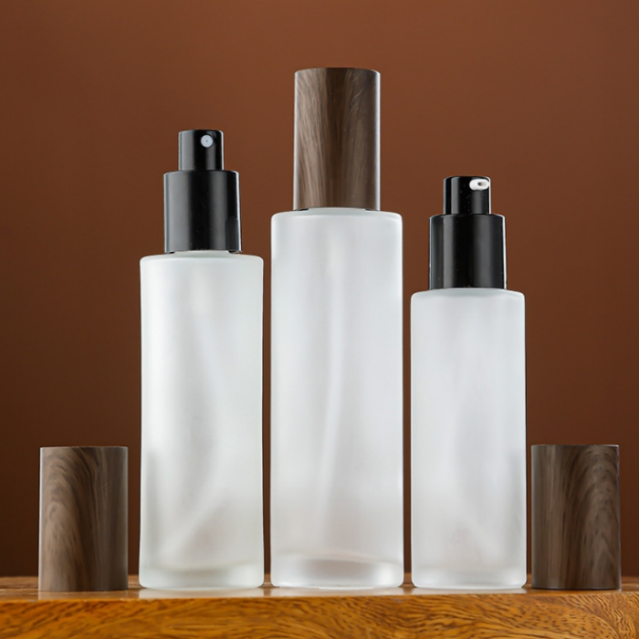 Frosted 30ml 50ml 100ml 120ml Body Butters Face Lotion Pump Container Glass Jar Cosmetics Glass Bottles and Cream Jar