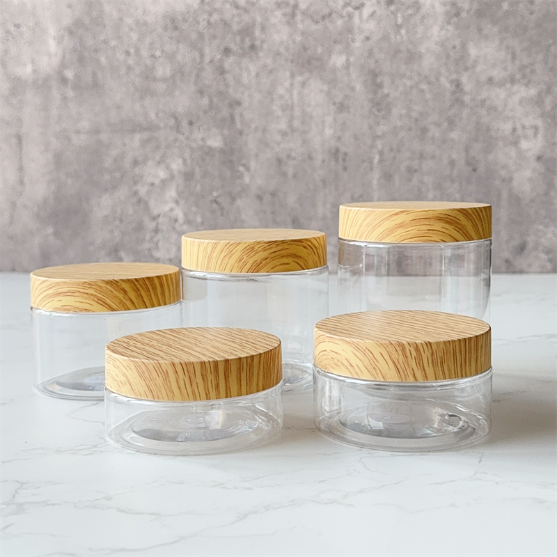 Customized Wholesale Plastic 50g-250g Face &amp; Body Cream Jar With Frosting Cap For Skin Care Packaging