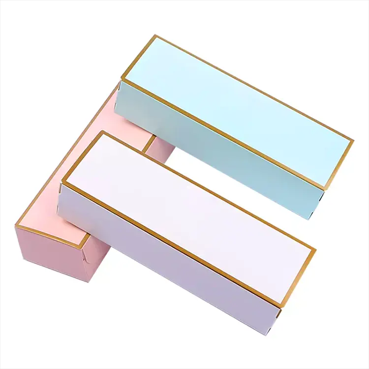 OEM Custom Organic Skincare Packaging Boxes Empty Lip Gloss Boxes Matt Lamination Embossing for Eye Cream UV Coating Printing