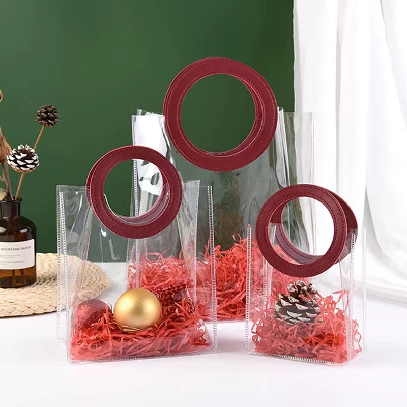 Small Clear Plastic Packaging Pouch Waterproof Packaging Tote Travel Toiletry Bags Zipper Clear PVC Bag Transparent Duffel Bag