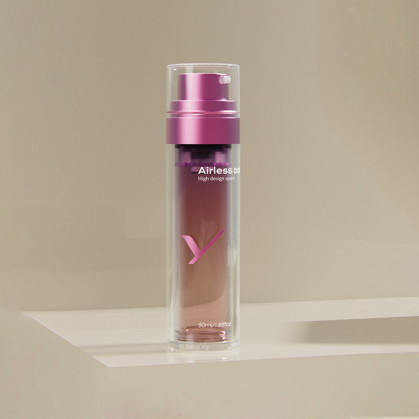 Airless Pump Bottle Travel Size Serum Bottles Small Cream Containers Push Top Lotion Dispenser Plastic Skin Care Bottle air Pump
