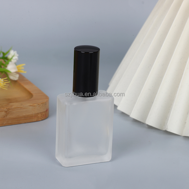 Frosted Glass Perfume Bottle Aluminum Pump