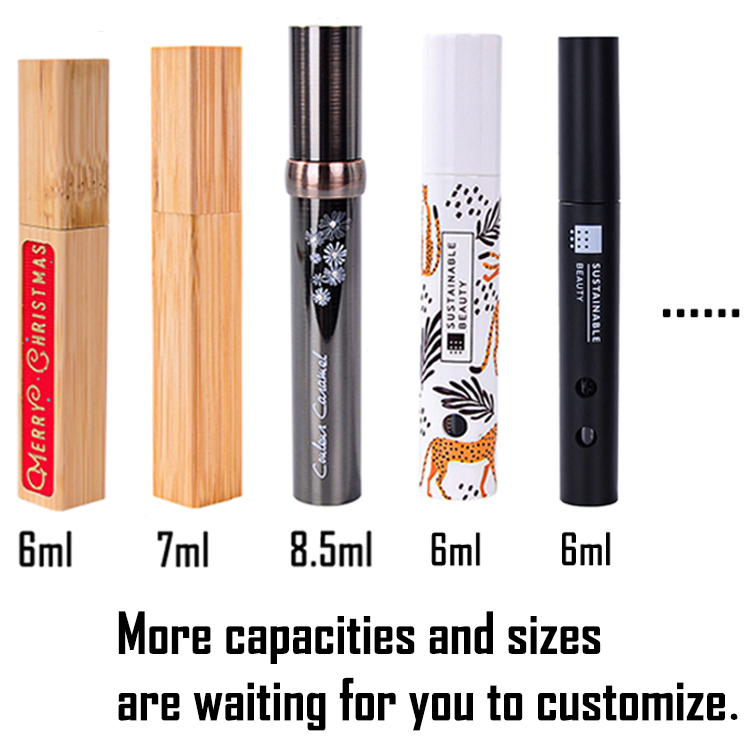 Square Series Bamboo Original Private Label Empty Cosmetic Packaging Mascara Packaging