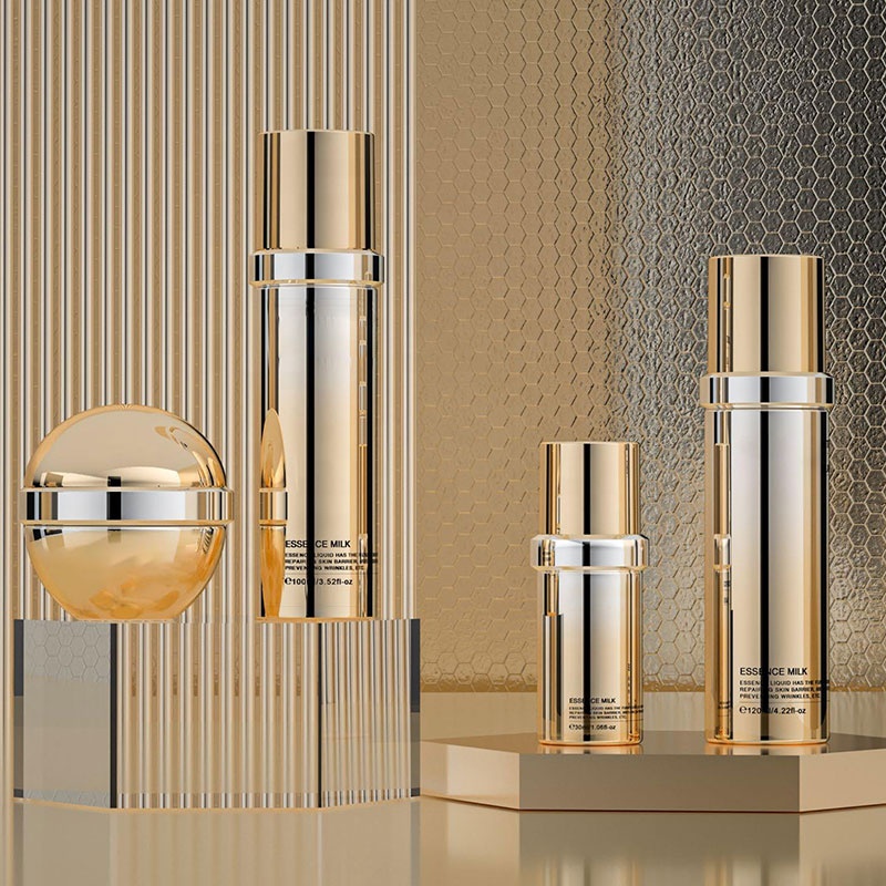 20ml 30 ml 100ml 120ml Eco Friendly Luxury Gradient Custom Cosmetic Moisturiser Lotion Toner Essence Pump Bottle with logo 50 ml