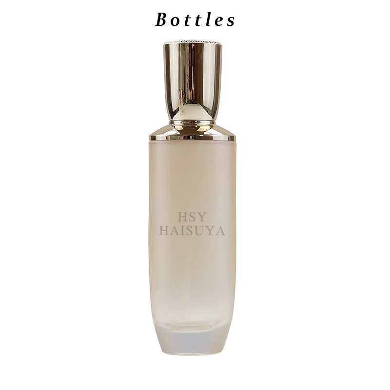 Champagne Beige Glass Jars and Bottles