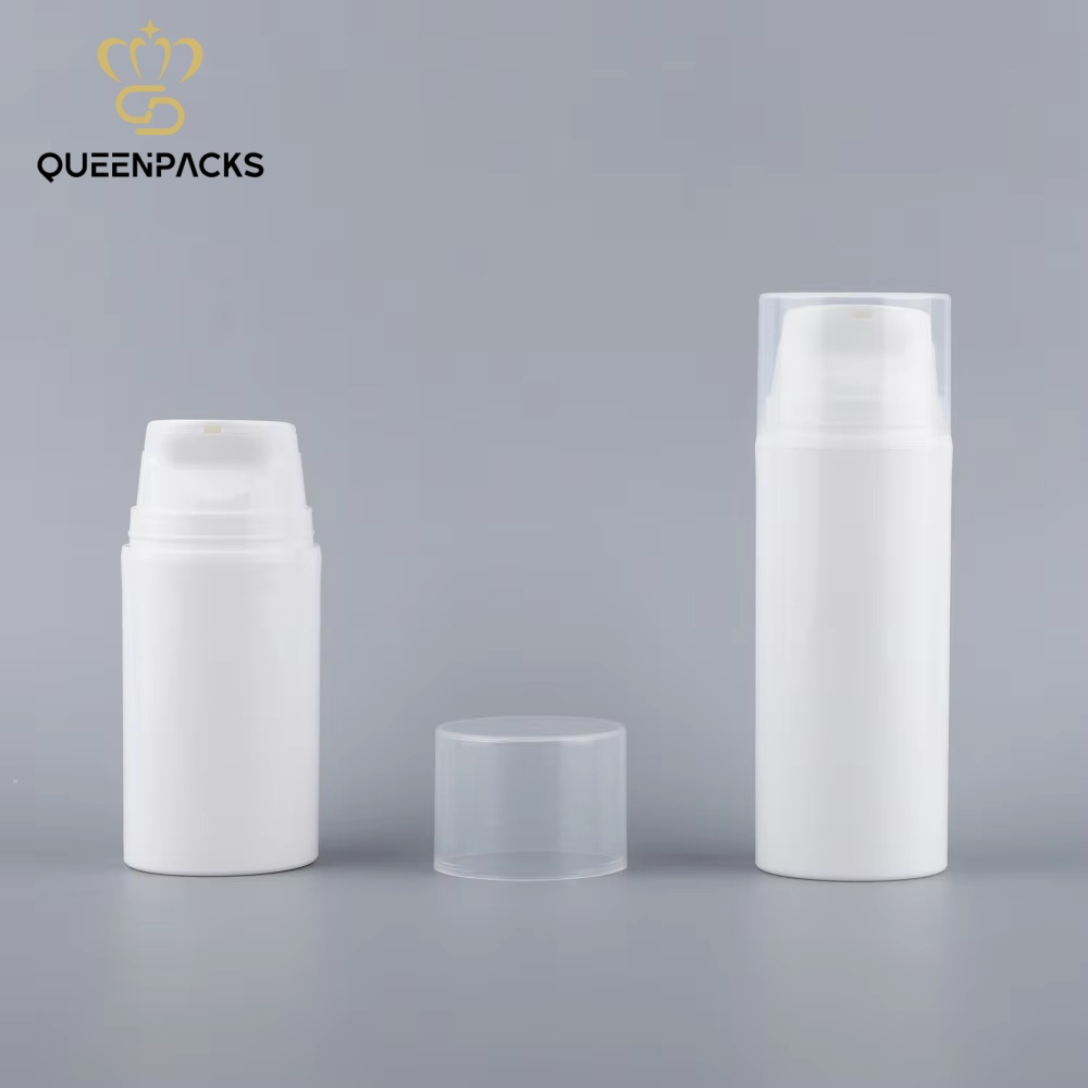 Hot Sale Customized 30ml 50ml 80ml 100ml 150ml 200ml Plastic Airless Bottles With Pump For Cosmetic Packaging Lotions Cream Use