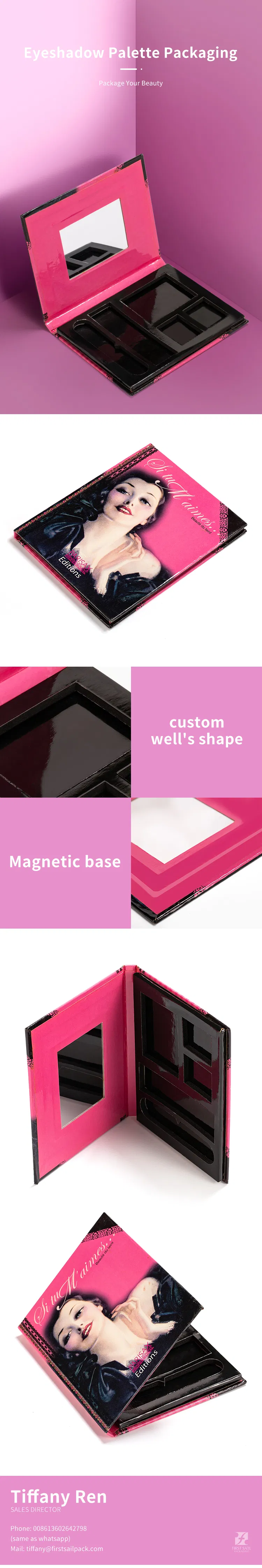 Custom Private Label Makeup Eyeshadow Palette Packaging