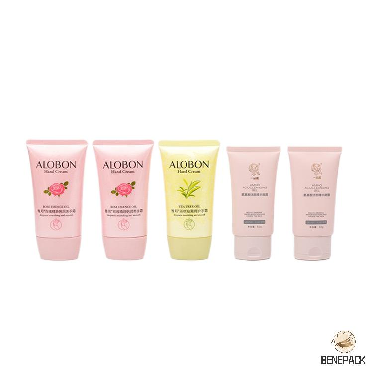 OEM Wholesale Private Label with Logo Soft Plastic Tubes Screw Plastic Hot Stamping Cosmetic Tube Packaging