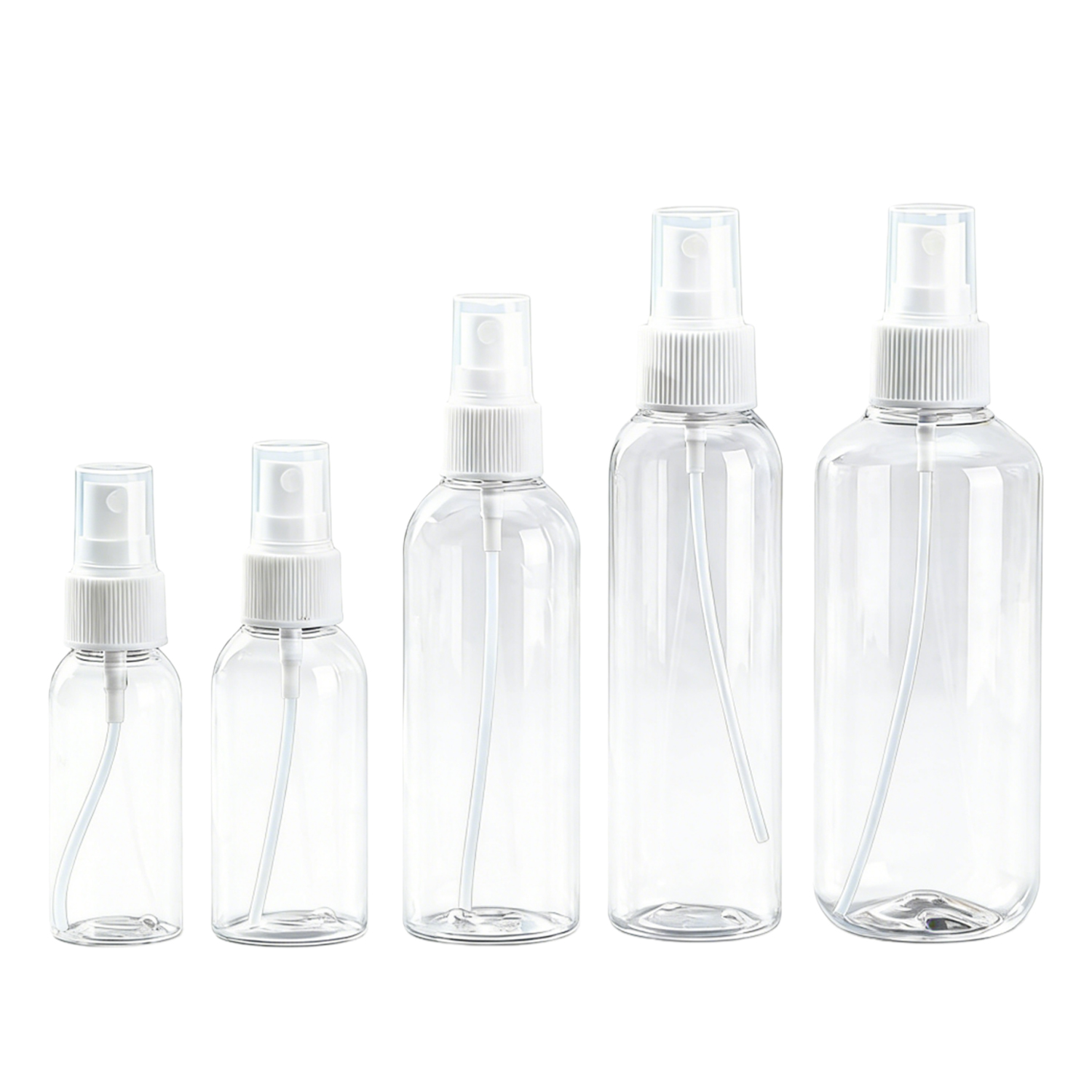 Supplier Wholesale Plastic Perfume Alcohol Pump Spray Mist Bottle Pet Fine Refillable Cosmetic 30ml 50ml Beauty Container